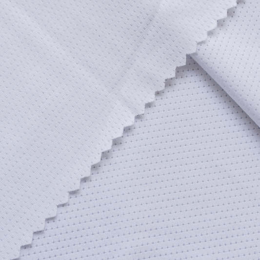 polyester knit breathable wicking bird eye mesh activewear eyelet birdeye cycling jersey fabric for sportswear garment