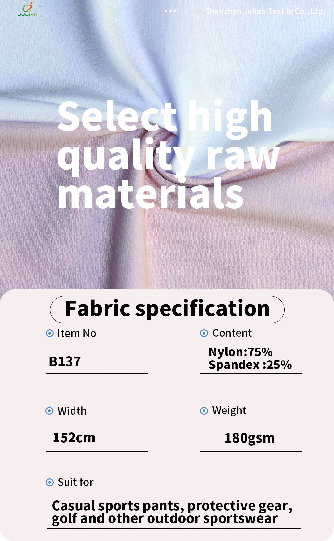 75% nylon 25% spande xwarp knitting hight quality crisp and wrinkle-resistant moisture wicking anti-pilling casual sports pants protective gear,golf fabrics