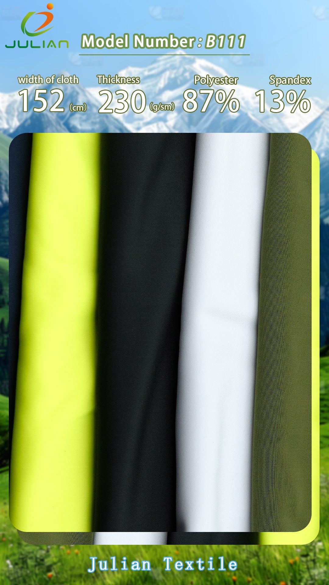 87% polyester 13% spandex fabric cycling sportswear swiming fabric