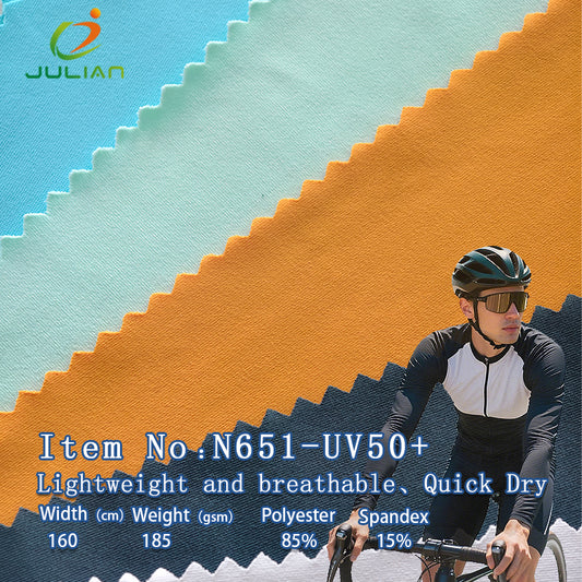 85%polyester 15%spandex lightweight and breathable quick dry cycling fabrics