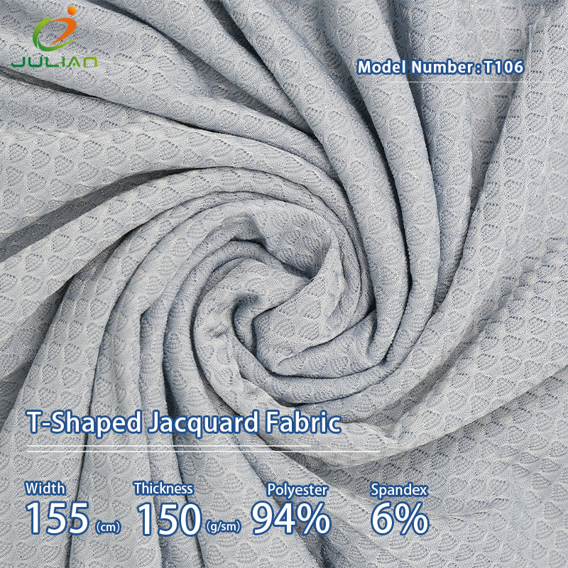 94%polyeater 6%spandex T-shaped jacquard cycling fabrics