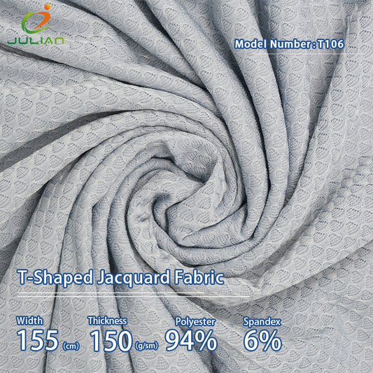 94%polyeater 6%spandex T-shaped jacquard cycling fabrics