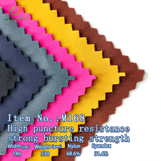 68.6%nylon 31.4%spandex high puncture resisitance strong bursting strength corset garments fabric