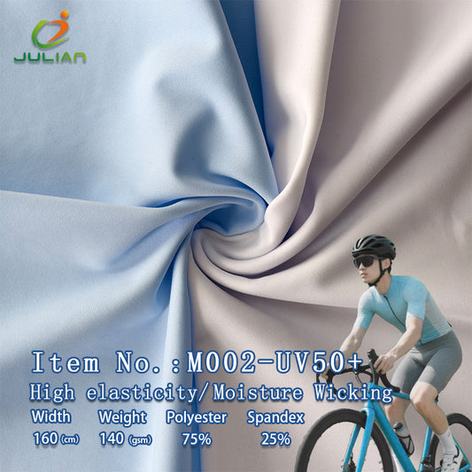 75%polyester 25%spandex UV50+ high elasticity/moisture wicking fabric