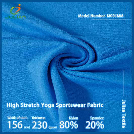 80%Nylon 20%spandex high stretch yoga sportswear fabric