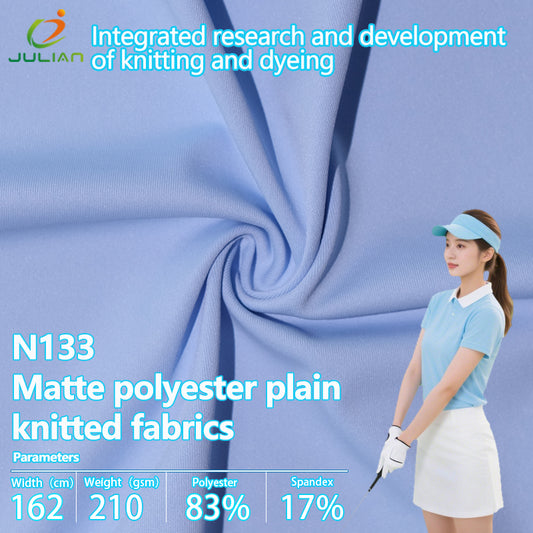 83%polyeater 17%spandex matte polyester plain knitted fabrics moisture wicking stretch not tight golf fabrics