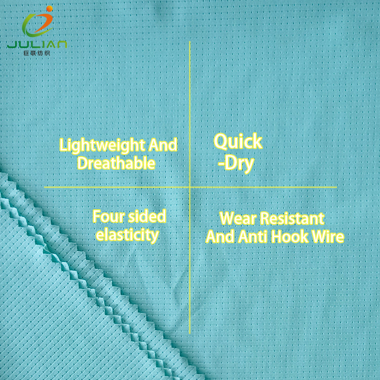Custom print mesh jersey fabric polyester for shirt fabrics clothing gym wear running sport lightweight breathable cycling fabric