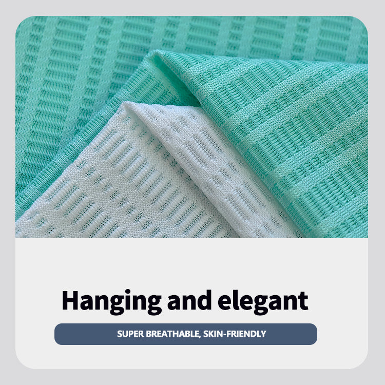 Wholesale Jacquard Knit Transparent Stretch Net Mesh Fabric for Running Sports Polyester Suppliers T-shirt Cycling Jersey Fabric