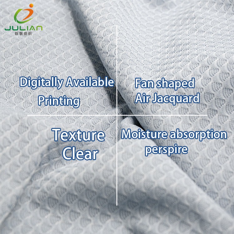 94%polyeater 6%spandex T-shaped jacquard cycling fabrics