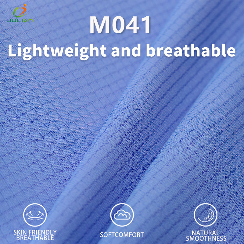 100% polyester fabric t shirt textile fabrics interlock knit Cycling jersey for sports 4 way stretch running t shirt fabric