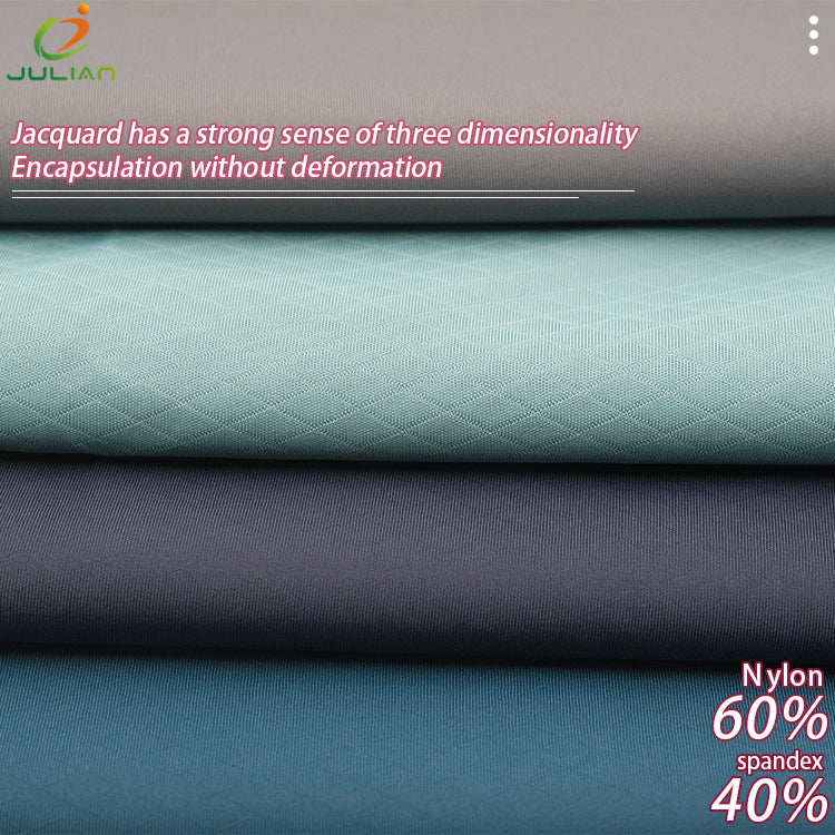 60%nylon 40%spandex double-sided jacquard fabric cycling fabric