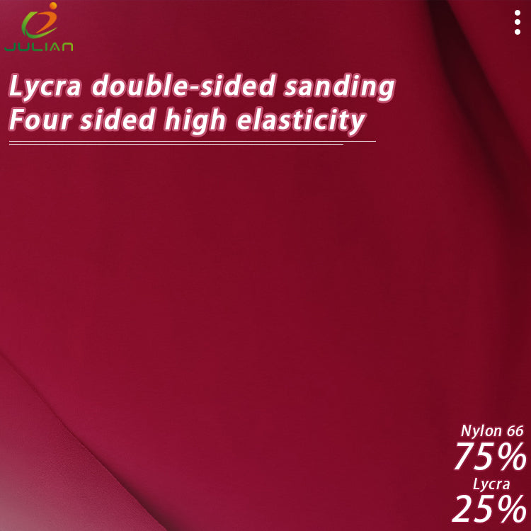 75%nylon 25%lycra double-sided sanding yoga clothing fabric
