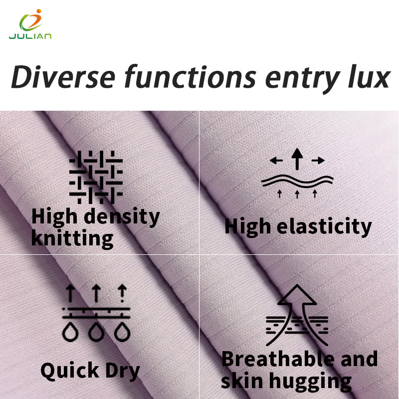 Textil Supplier Breathable Yoga Pants Swimsuit Bra Fabric Fitness Cloth Weft Knit Fabrics Polo T-shirt Four Way Stretch Fabric