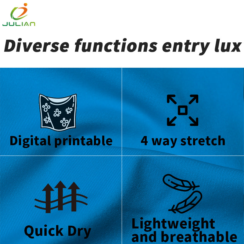 Knitted Bikini Fabrictextile Raw Material for Clothes Sport Shirt Fabrics in Yards OEM Running Material Men Underwear Fabric