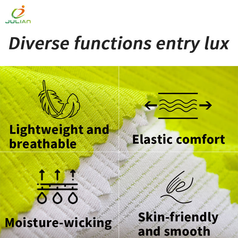 Stretch jacquard custom wicking fabric sportswear running fabrics men's clothing polyester roll for t shirt polyester fabric