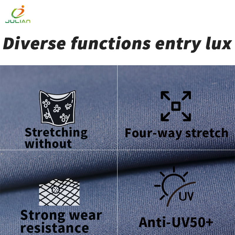 4 Way Elastic Uv Protective Fabric for Clothing Sport Sportswear Polyester Yoga Fabrics Supplier Pants Cycling Stretch Fabric