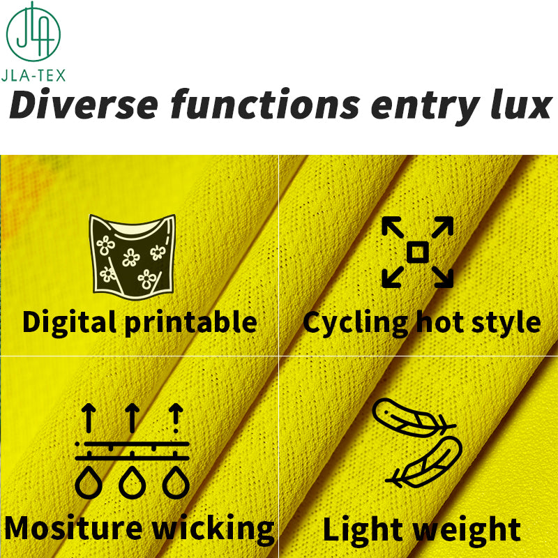 Polyester 81% Breathable Functional Fabric Cycling Fishing Clothing Running Glove Sports T Shirt Jacquard Polyester Fabric