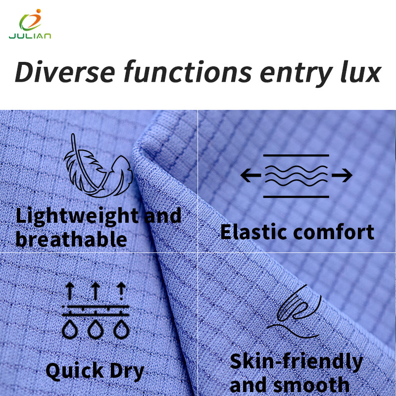 100% polyester fabric t shirt textile fabrics interlock knit Cycling jersey for sports 4 way stretch running t shirt fabric