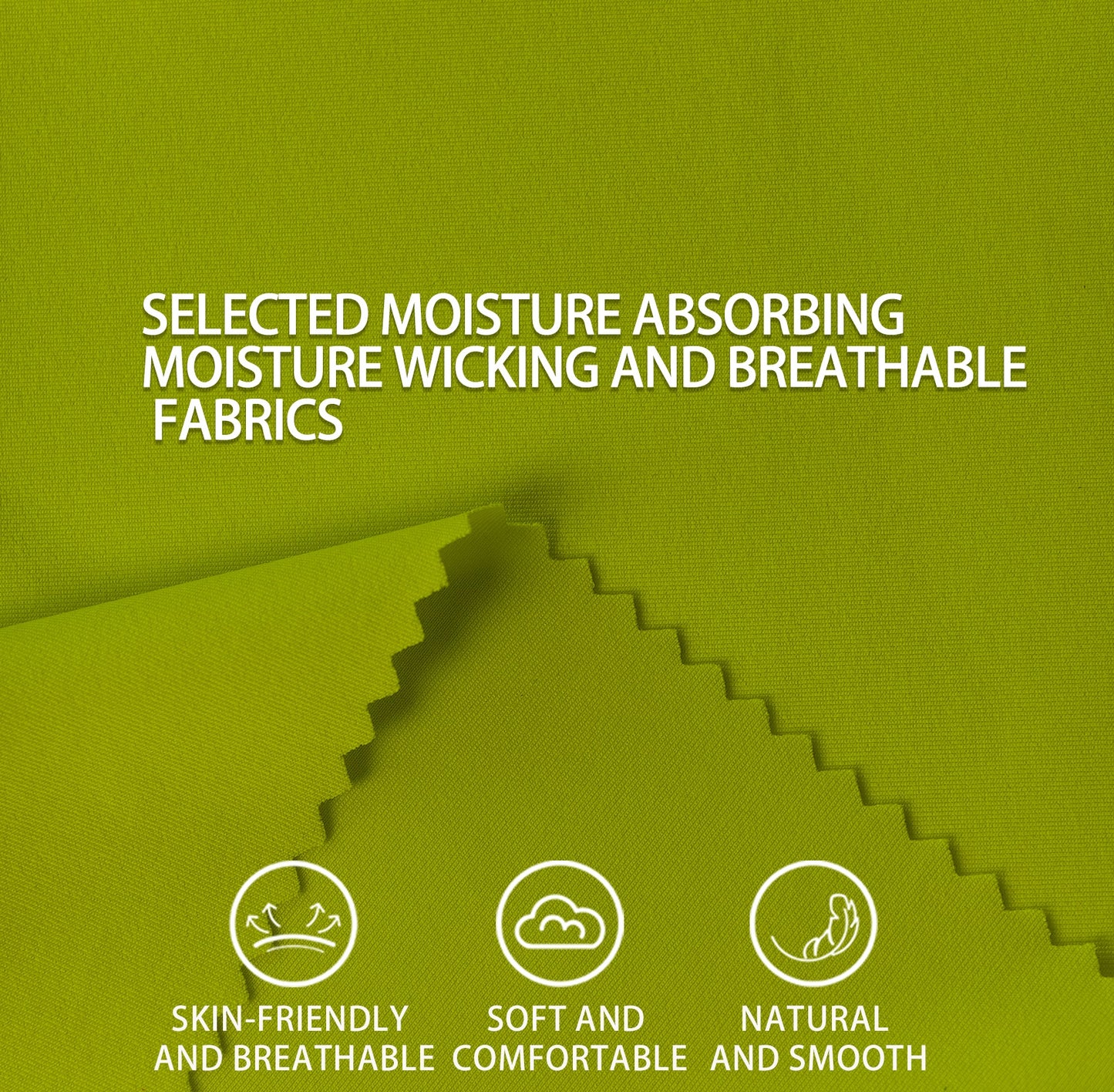 88%polyeater 12%spandex lightweight and breathable moisture wicking