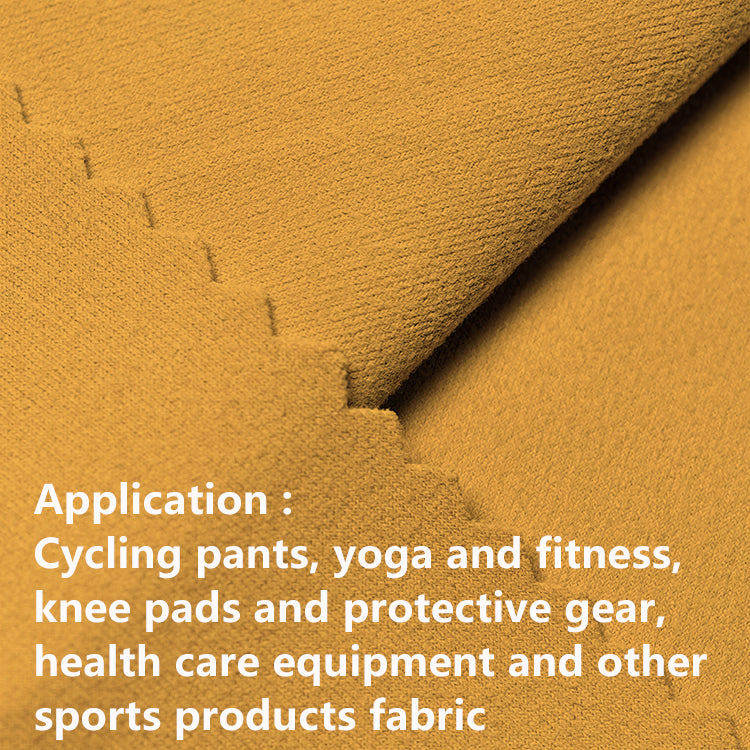 Highly Elastic Yoga Fabric RecycledWear-resistant Fitness Eco-friendly Health Care Double Side Brushed Cycling Pants Fabric