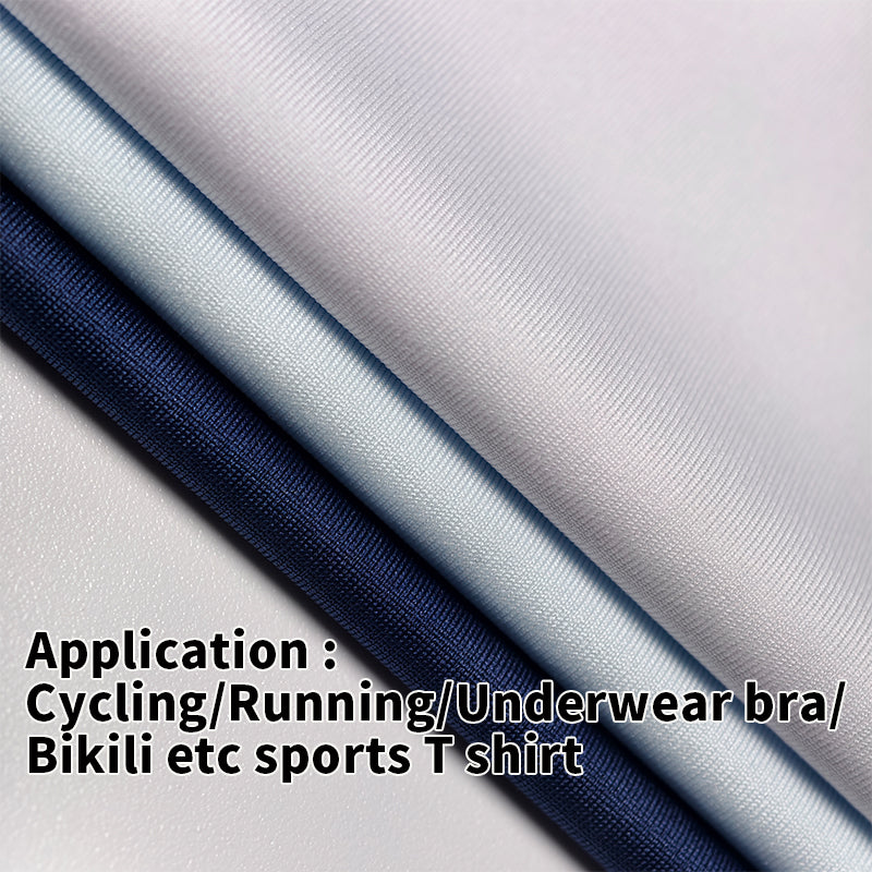 Knitted Bikini Fabrictextile Raw Material for Clothes Sport Shirt Fabrics in Yards OEM Running Material Men Underwear Fabric