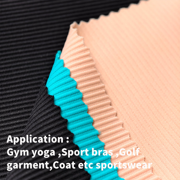 Clear texture soft and skin-friendly highly elastic and comfortable wicking sports bras nylon sportswear fitness yoga fabric