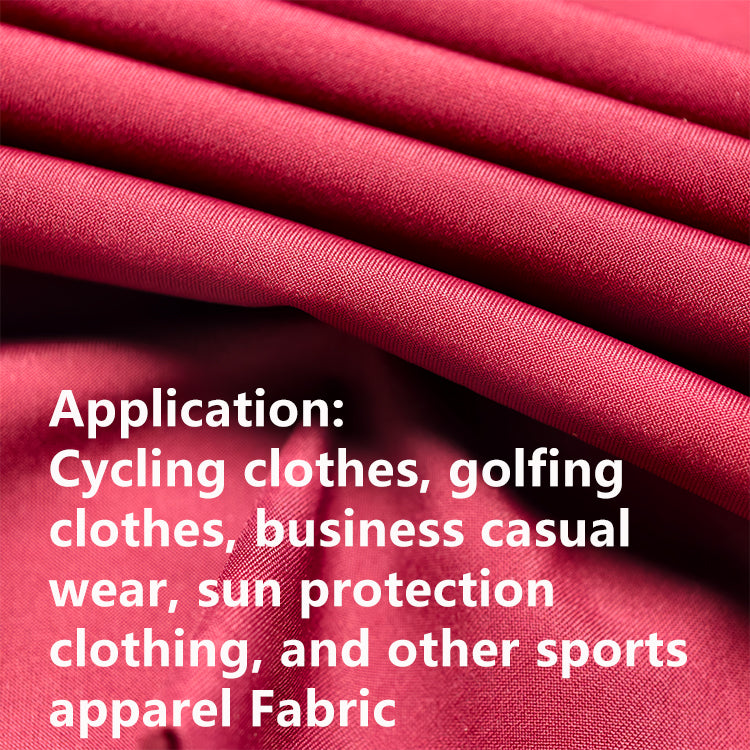 High density knitting fabric sports apparel sun protection business casual Light weight and breathable OEM Cycling golf fabric