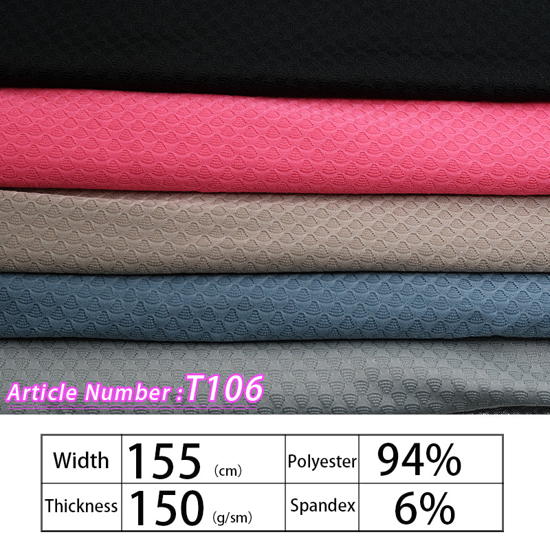 94%polyeater 6%spandex T-shaped jacquard cycling fabrics