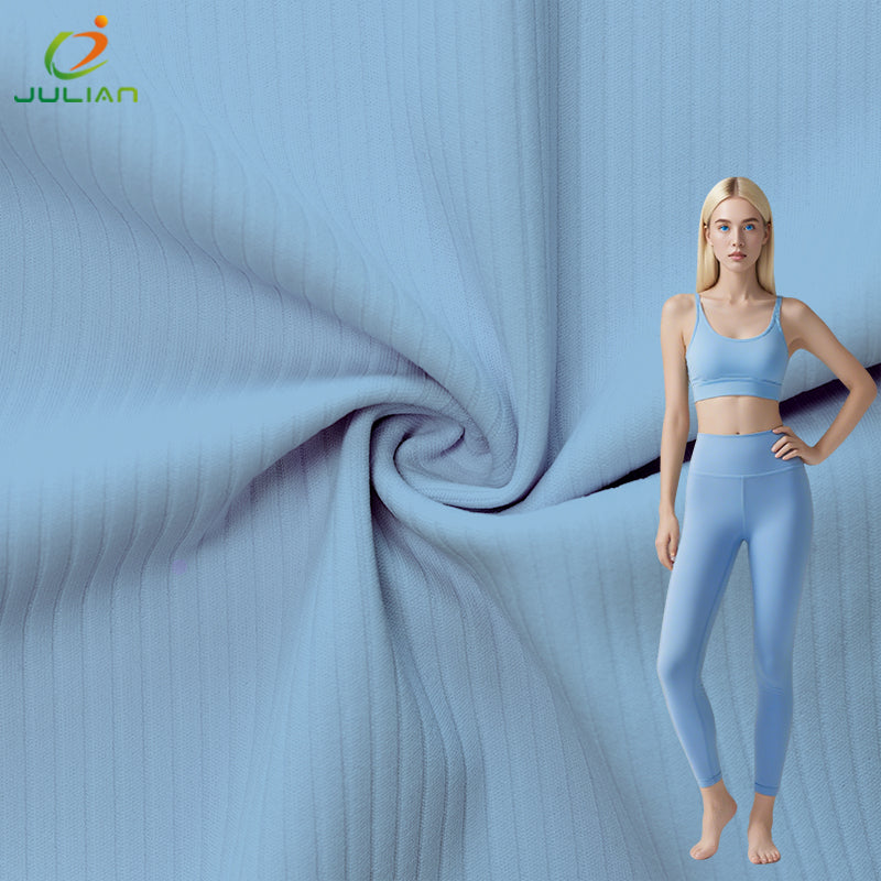Textil Supplier Breathable Yoga Pants Swimsuit Bra Fabric Fitness Cloth Weft Knit Fabrics Polo T-shirt Four Way Stretch Fabric