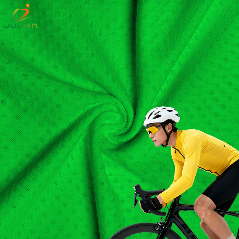 Wholesale Fabrics for Sports Clothing Wear Gloves Polyester Knitted Jacquard Net Fabric Flowers Pet Carrier Stretchy Mesh Fabric