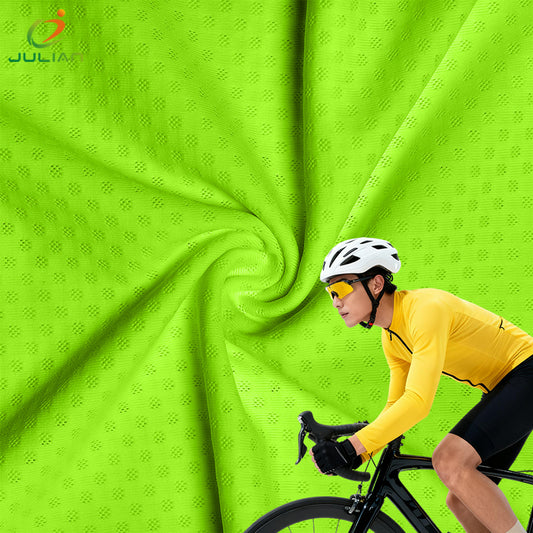 Wholesale Fabrics for Sports Clothing Wear Gloves Polyester Knitted Jacquard Net Fabric Flowers Pet Carrier Stretchy Mesh Fabric