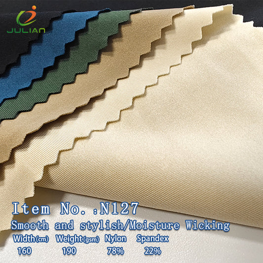 78%nylon 22%spandex samooth and stylish moisture wicking golf fabrics