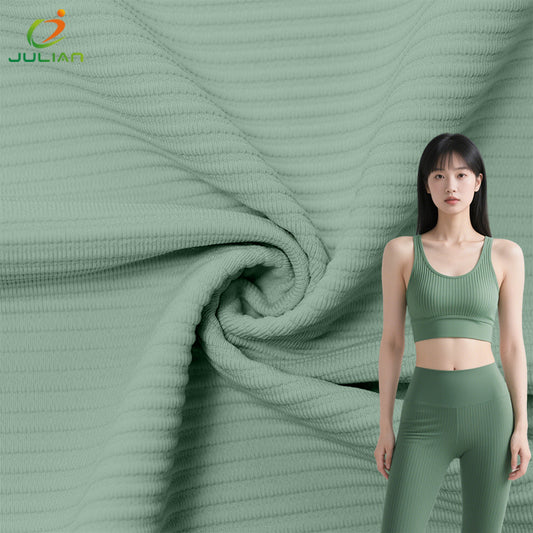 Clear texture soft and skin-friendly highly elastic and comfortable wicking sports bras nylon sportswear fitness yoga fabric