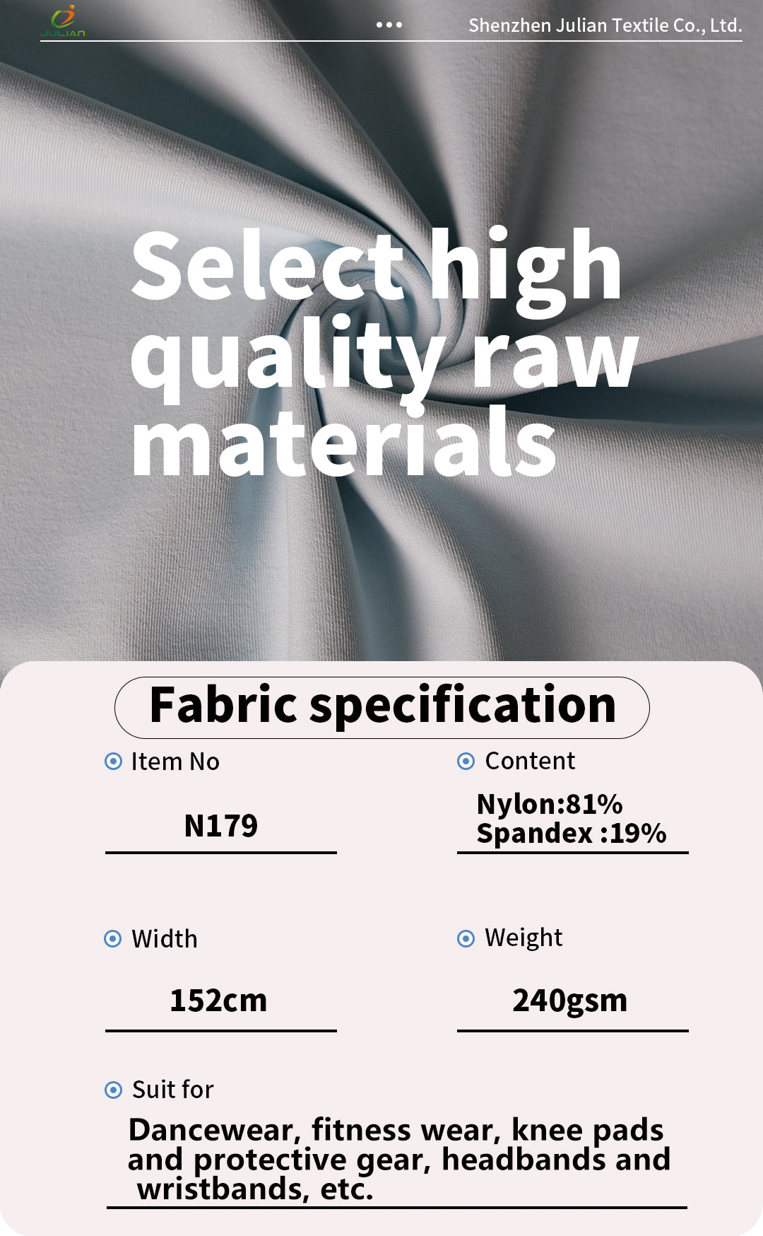 Sport Jersey 4 Way Stretch Fabric Golf Pants Textile Dance Fabrics For Sportswear Nylon Clothing Underwear Fabric