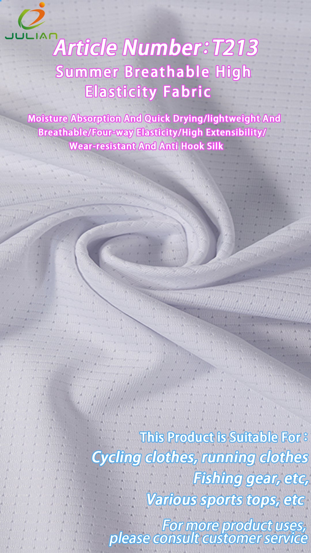 83%polyeater 17%spandex lightweight and breathable toursided elasticity quick-dry cycling fabrics