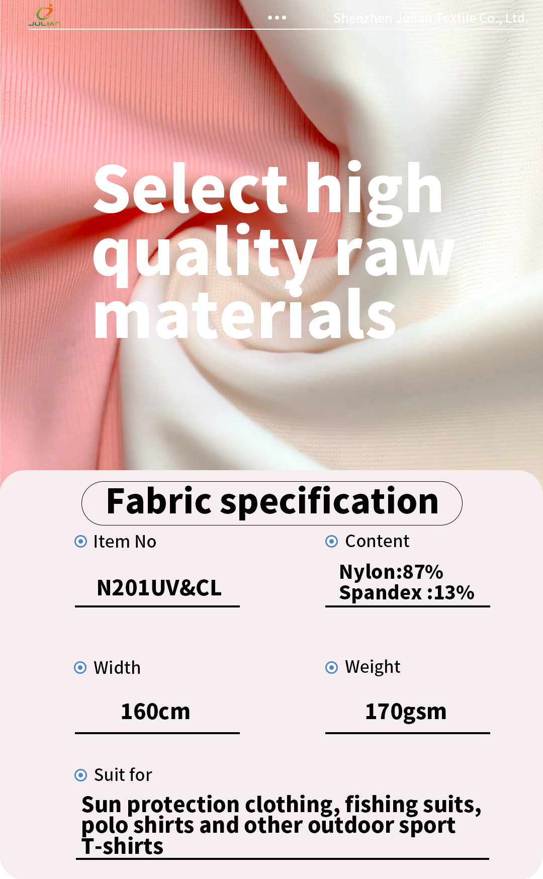 87% nylon 13% spandex skin friendly comfort cooling original yarn anti-UV50+ moisture-wicking sun protection clothing fishing suits polo shirts and outdoor sport  T-shirts