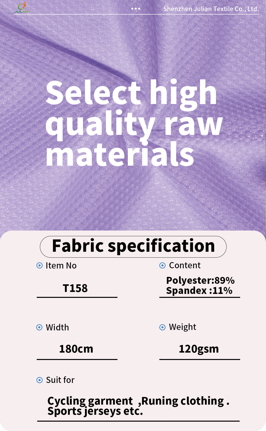 Customized Mesh Fabrics for Clothing Summer Clothing Sport Lightweight Running Cycling Jersey T Shirt Mesh Mesh Jacquard Fabric