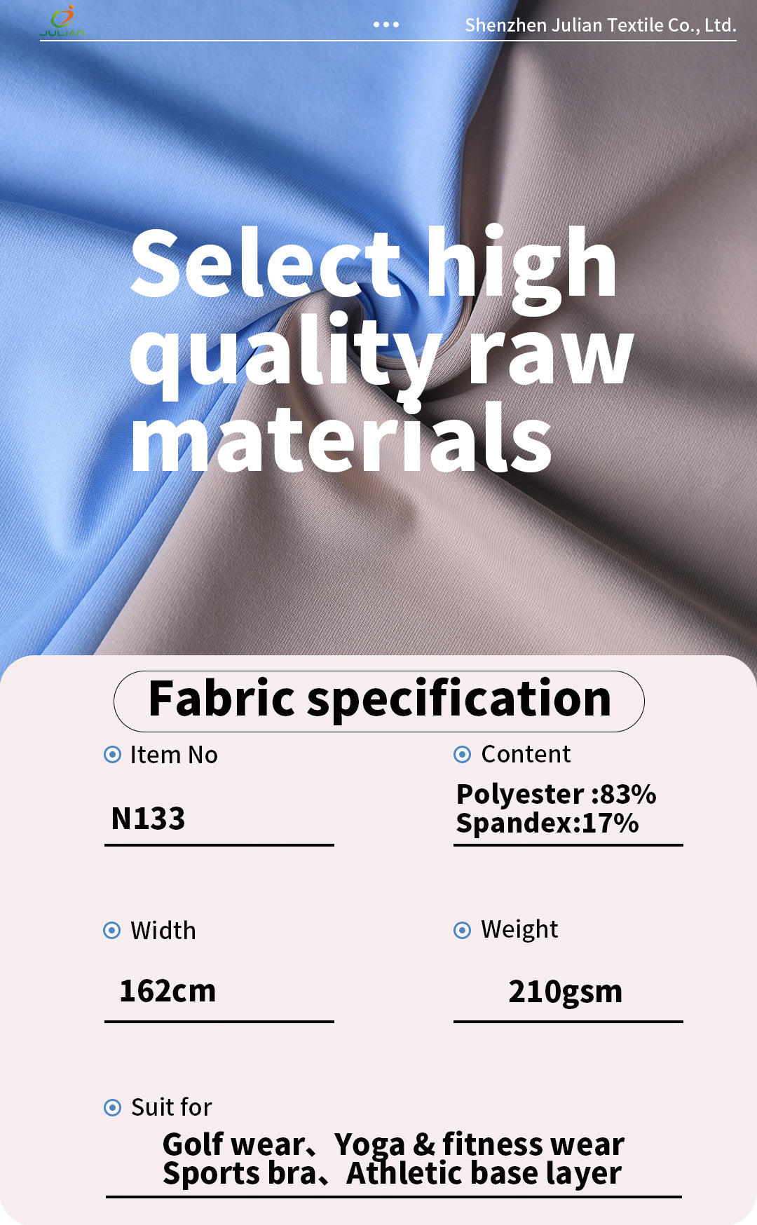 83%polyeater 17%spandex matte polyester plain knitted fabrics moisture wicking stretch not tight golf fabrics