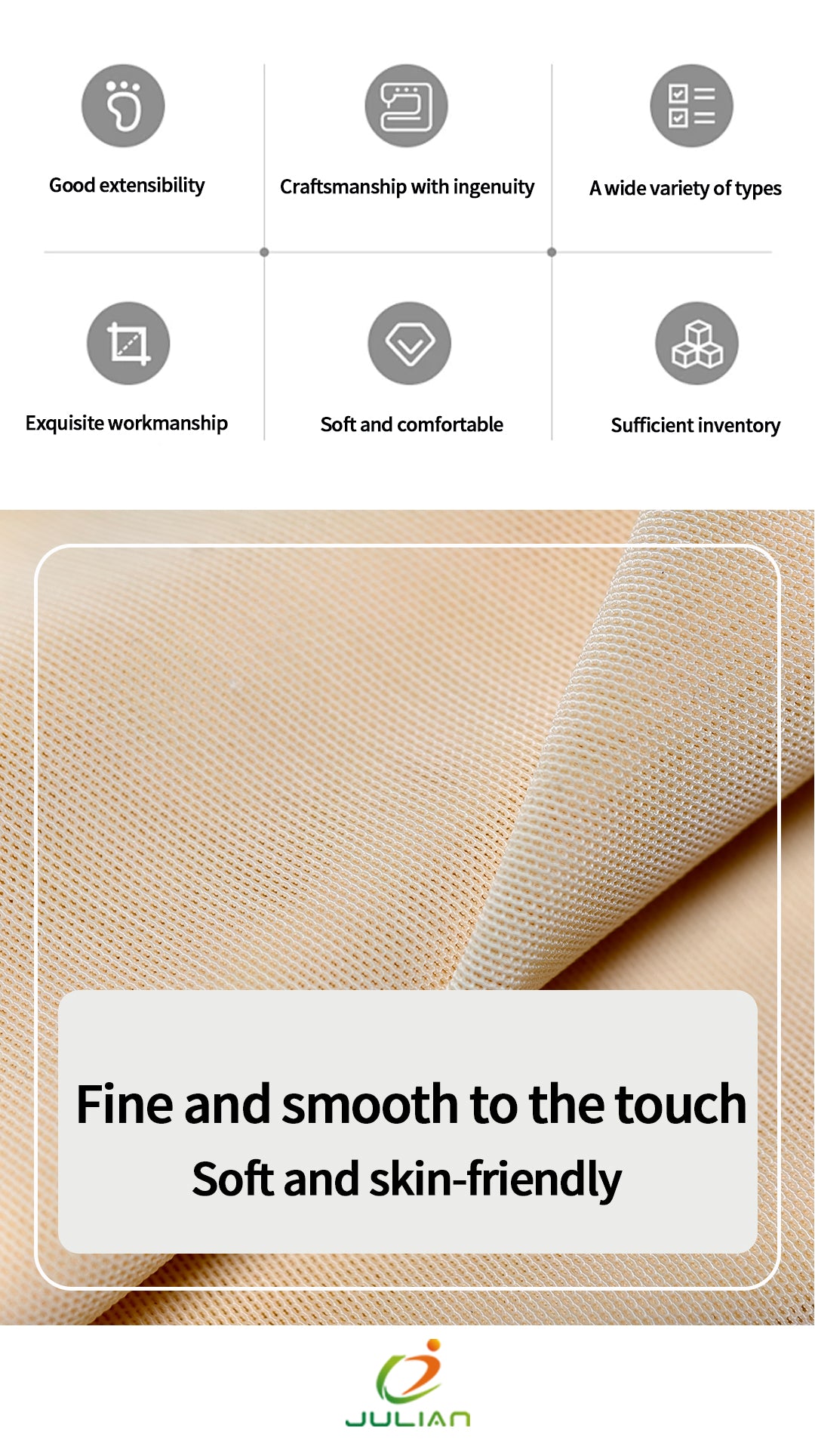 Clothing mesh fabric for sale Soft Underwear Outdoor protective gear Corset Good resilience breathable Yoga sport fabric