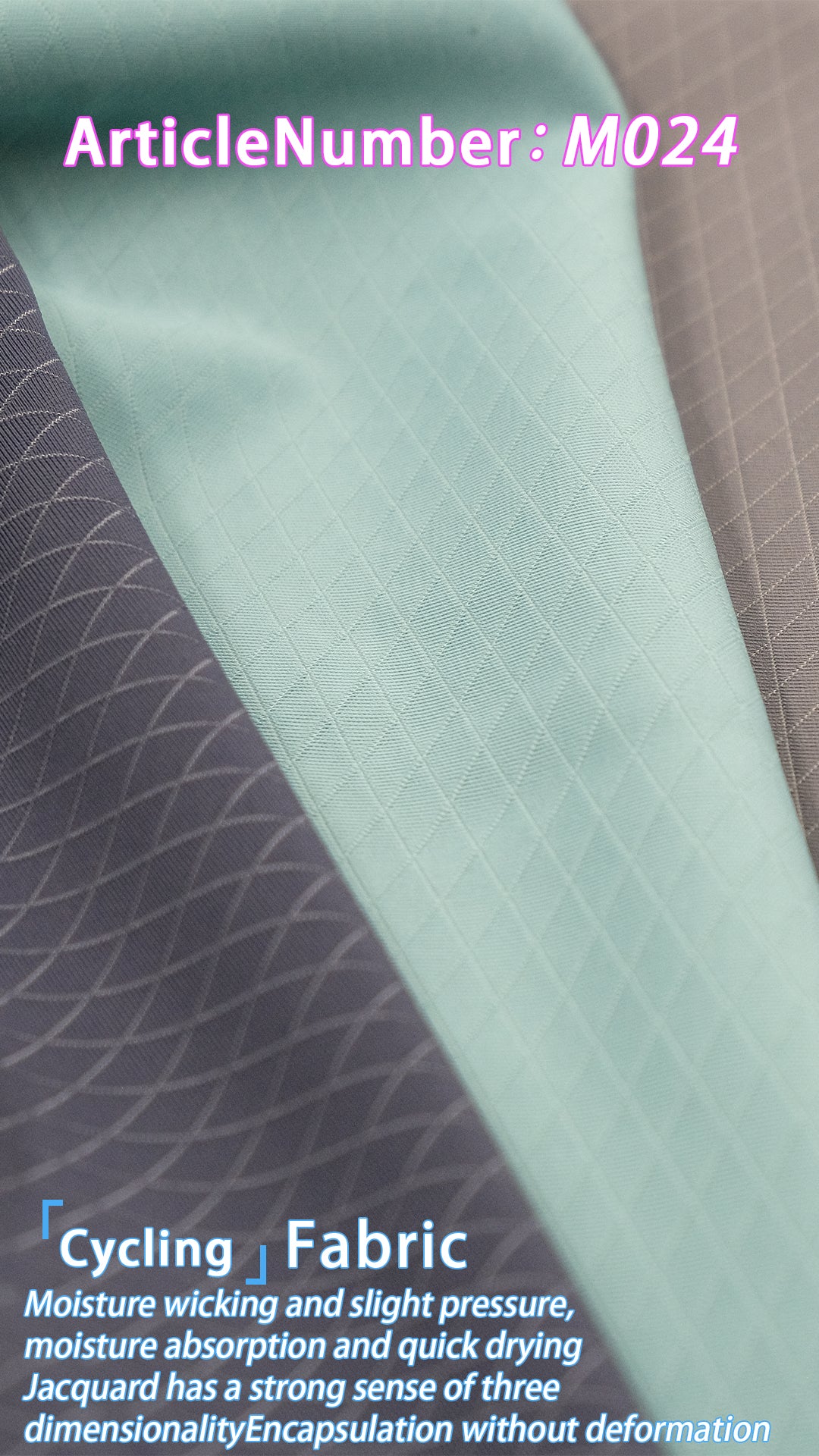 60%nylon 40%spandex double-sided jacquard fabric cycling fabric