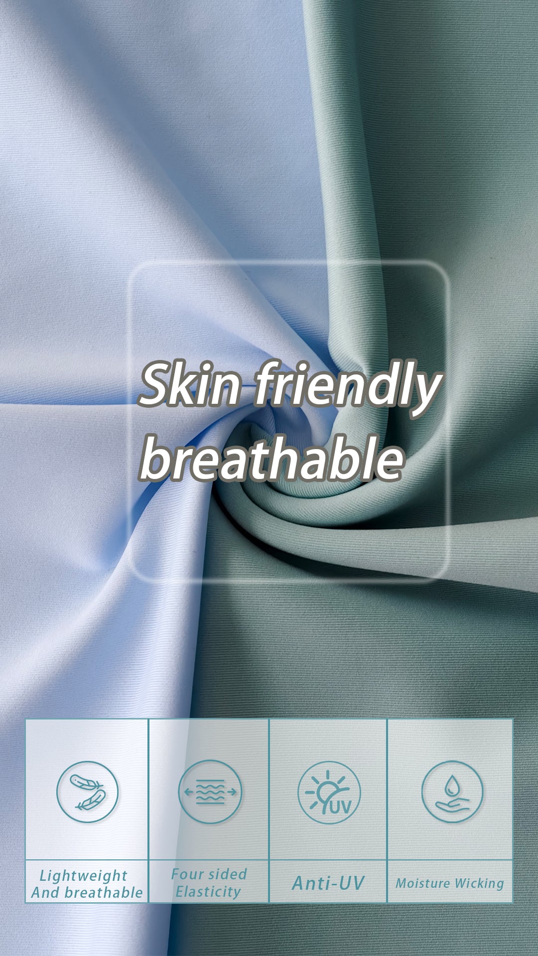 75%polyester 25%spandex UV50+ high elasticity/moisture wicking fabric