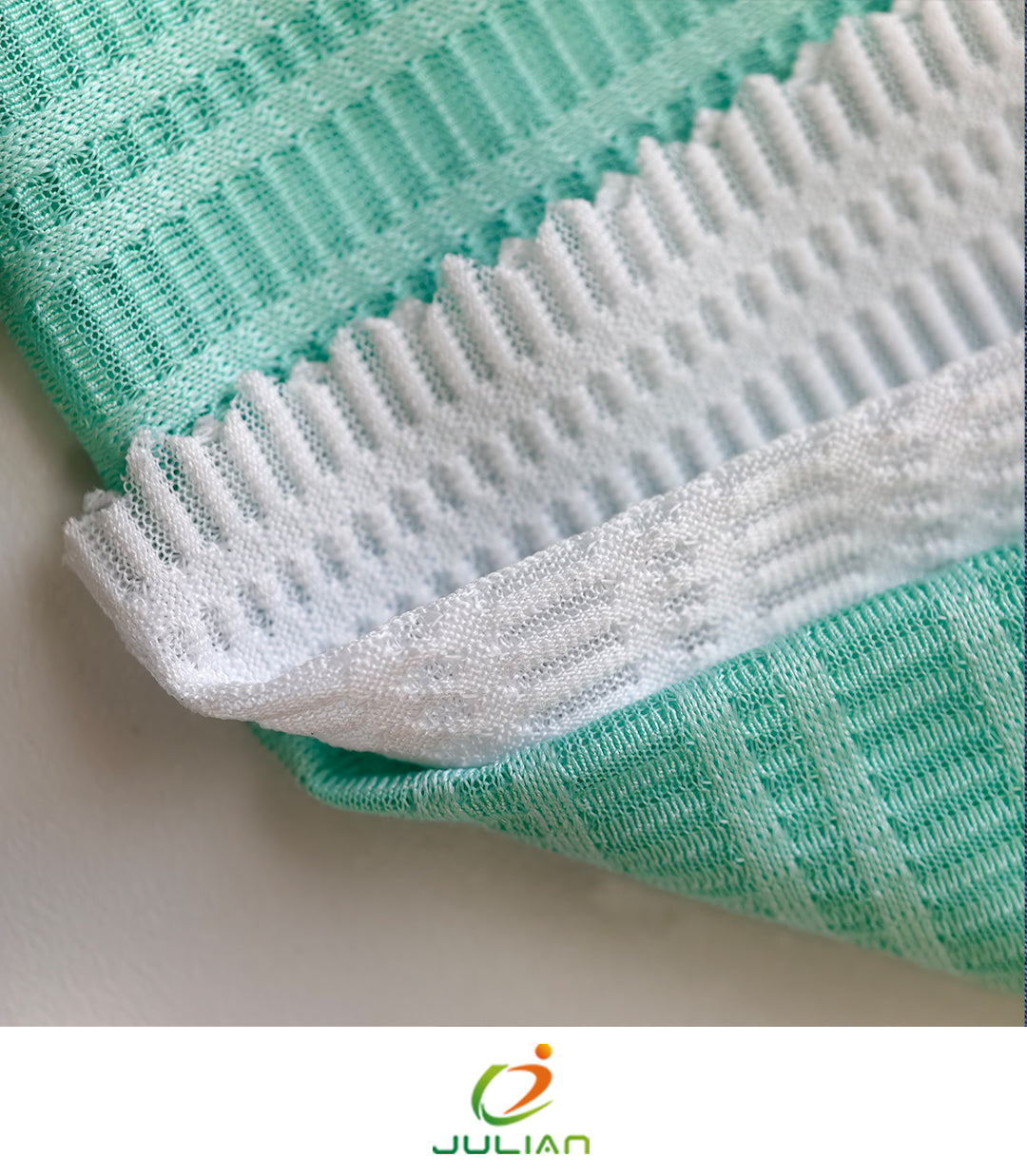 Wholesale Jacquard Knit Transparent Stretch Net Mesh Fabric for Running Sports Polyester Suppliers T-shirt Cycling Jersey Fabric