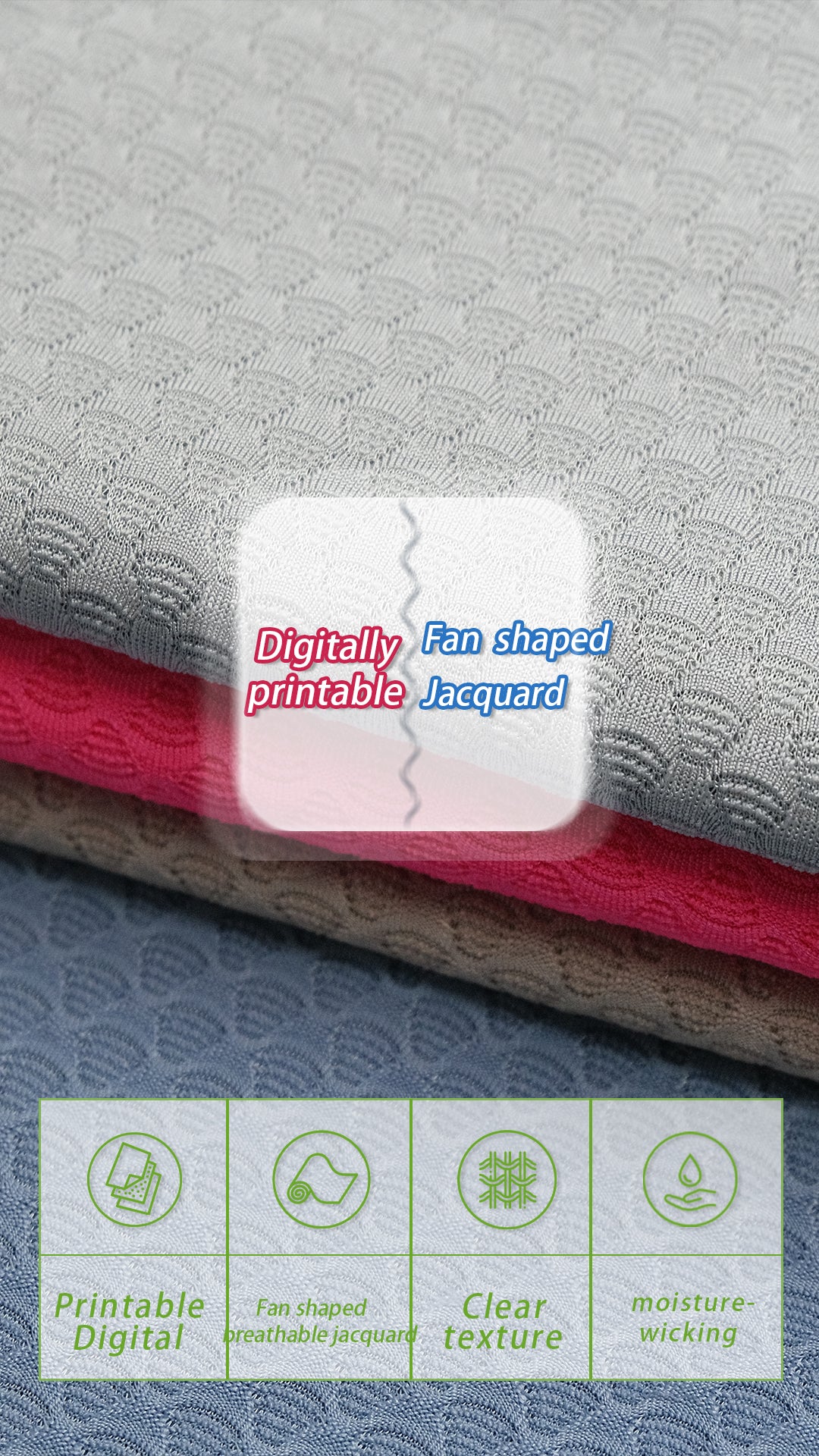 94%polyeater 6%spandex T-shaped jacquard cycling fabrics