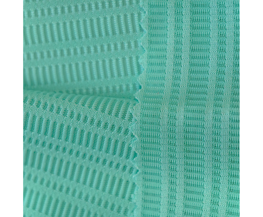 Wholesale Jacquard Knit Transparent Stretch Net Mesh Fabric for Running Sports Polyester Suppliers T-shirt Cycling Jersey Fabric
