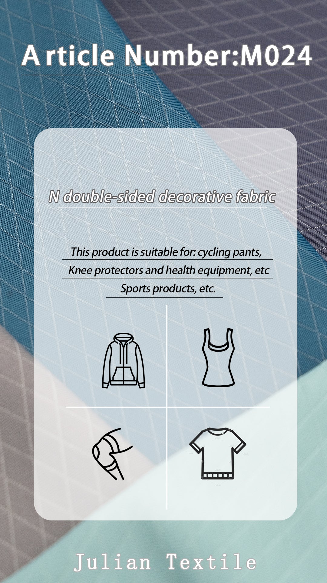 60%nylon 40%spandex double-sided jacquard fabric cycling fabric