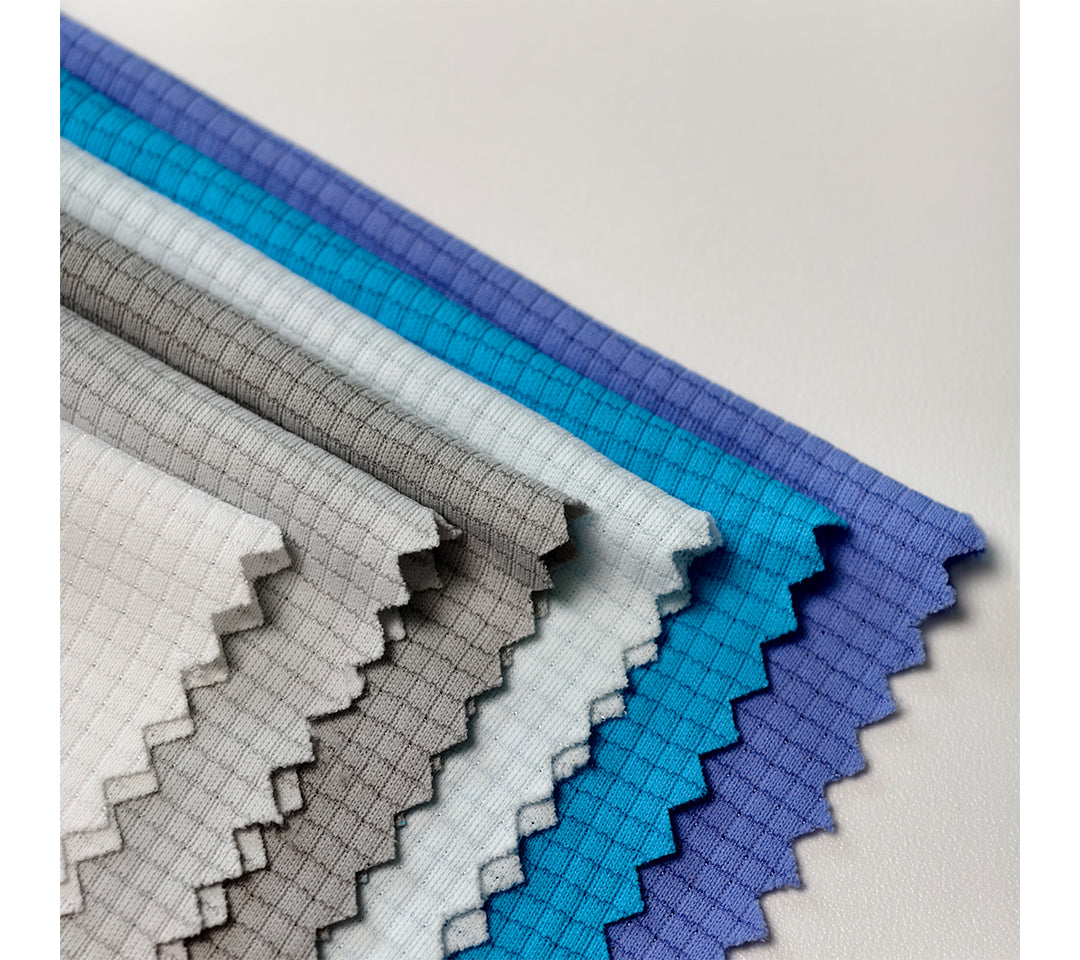 100% polyester fabric t shirt textile fabrics interlock knit Cycling jersey for sports 4 way stretch running t shirt fabric