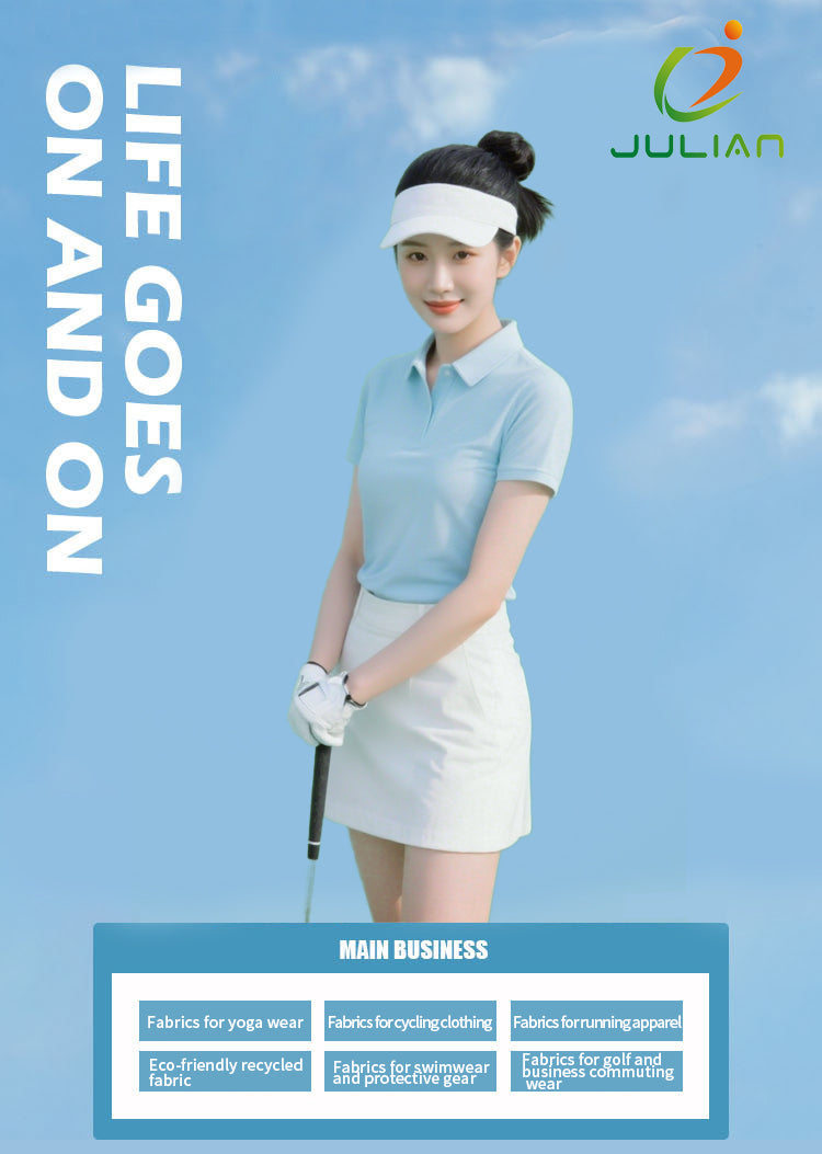 76%nylon 24% spandex  skin-friendly and smooth vertical drape effect four-way stretch moisture-wicking golf fabrics